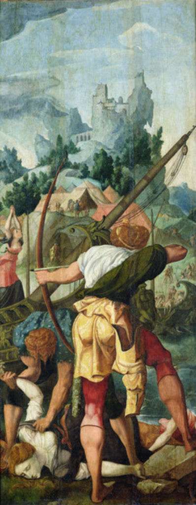 Detail of The Martyrdom of the Virgins, right panel from the Triptych of Saint Ursula and the Eleven Thousand Virgins, c.1539 by Jan van Scorel