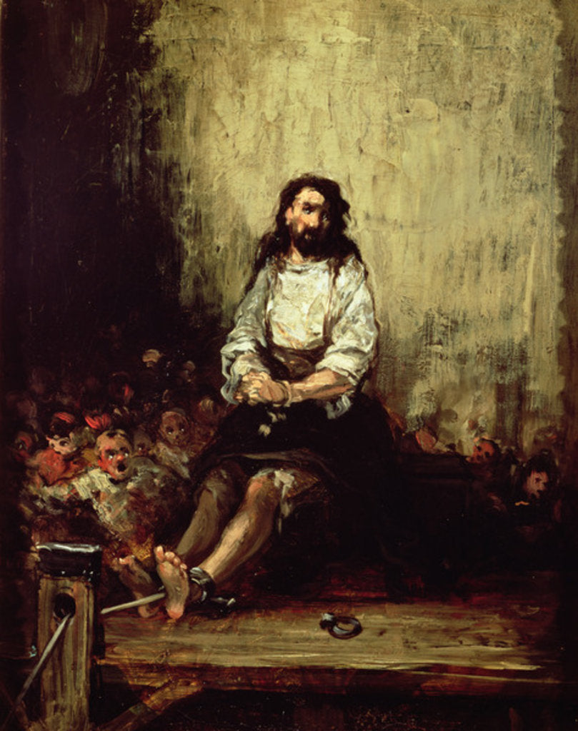 Detail of The Torture Victim by Eugenio Lucas Velazquez