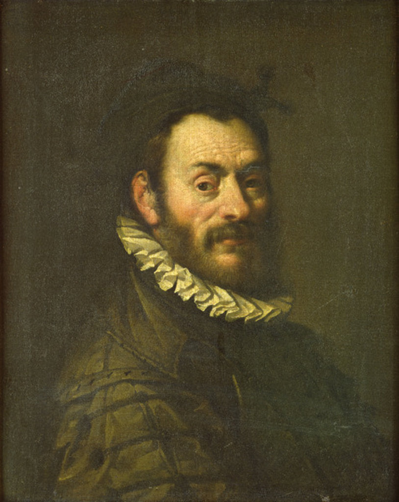 Detail of Portrait of Giambologna by Johann or Hans von Aachen