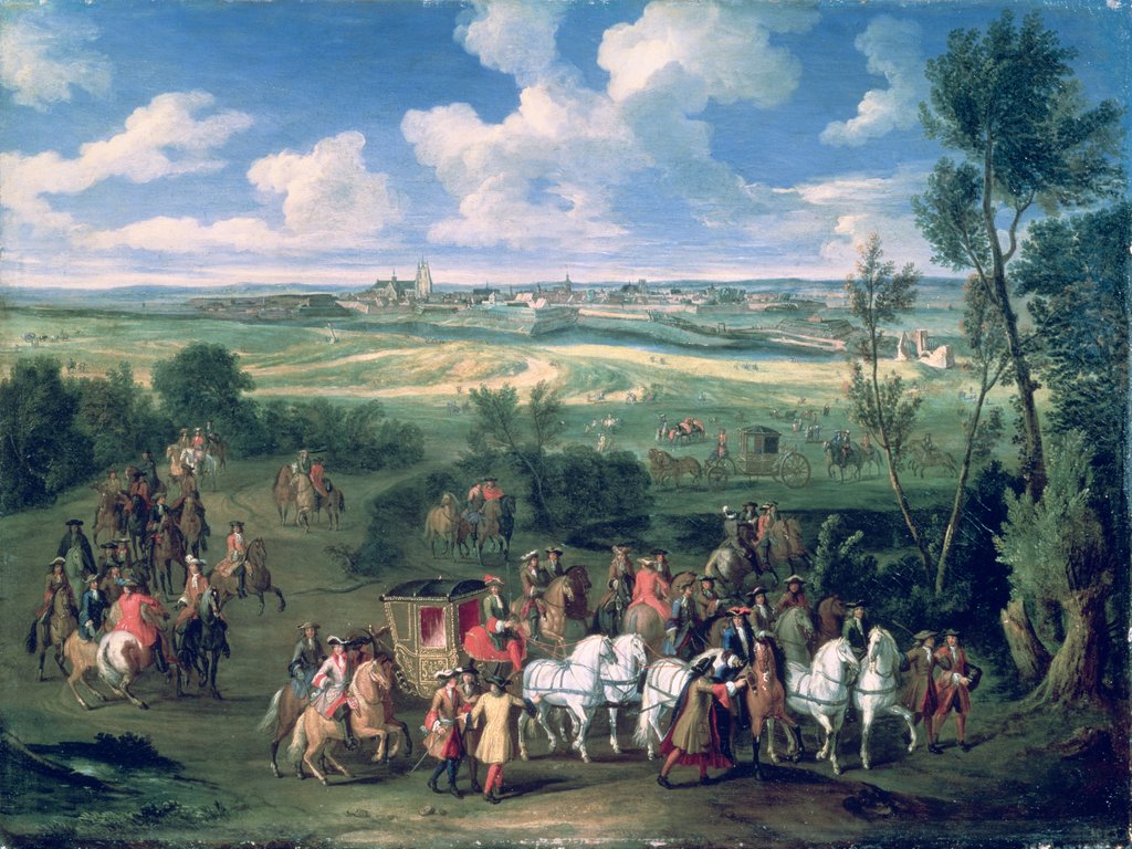 Detail of The Royal Cortege by Adam Frans van der Meulen