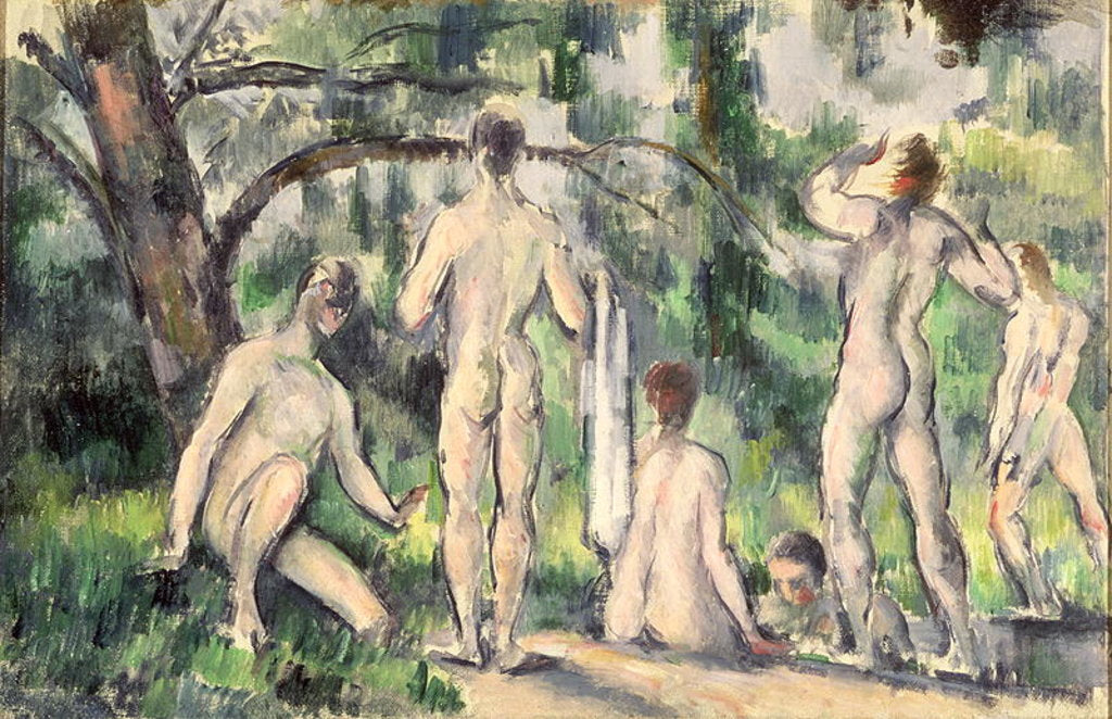 Detail of Study of Bathers, c.1895-98 by Paul Cezanne