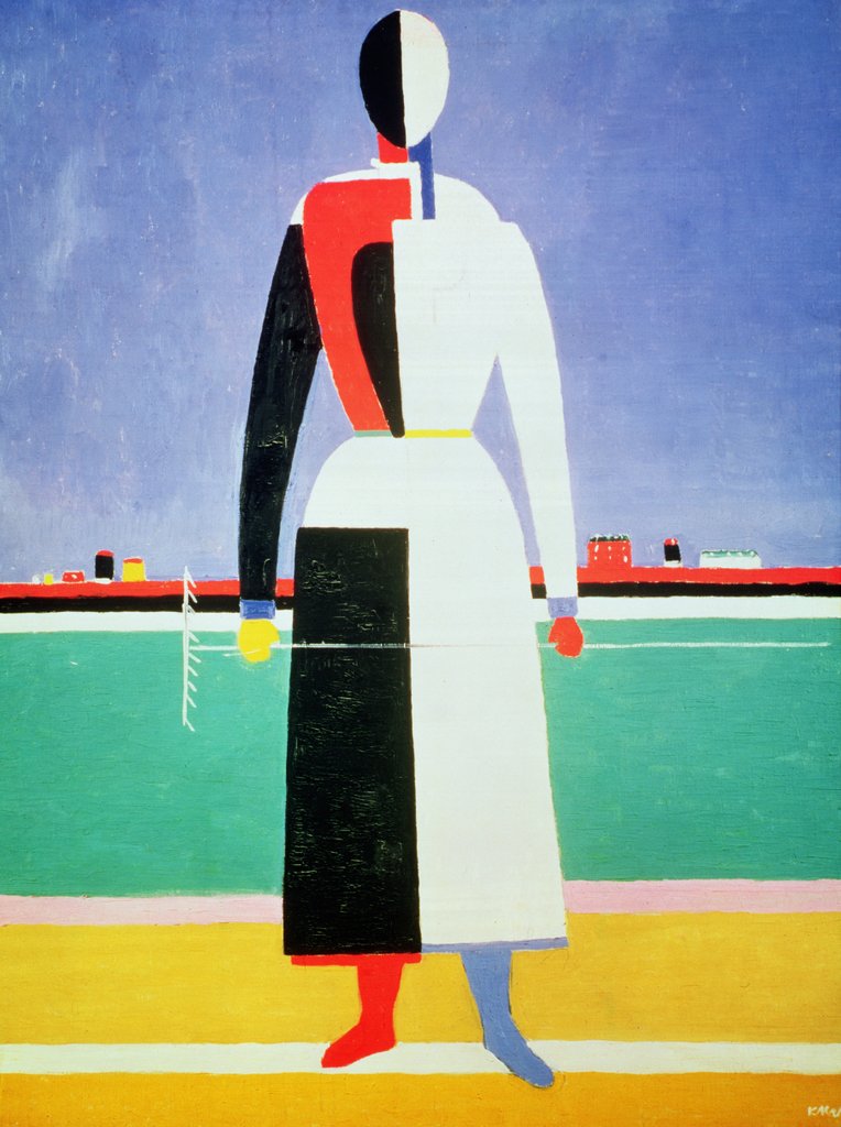 Detail of Woman with a Rake, c.1928-32 by Kazimir Severinovich Malevich