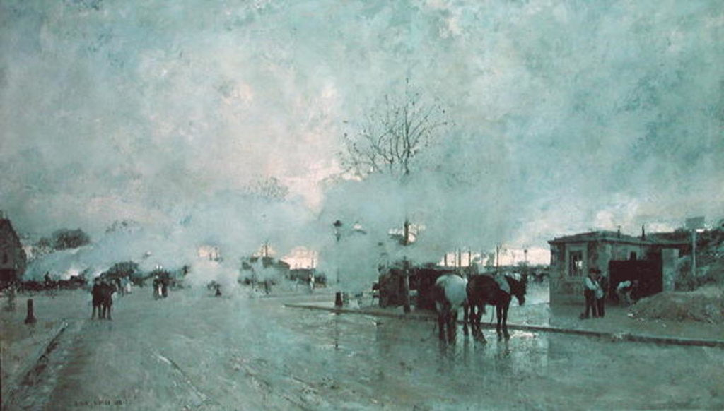 Detail of The House by the Railway by Luigi Loir