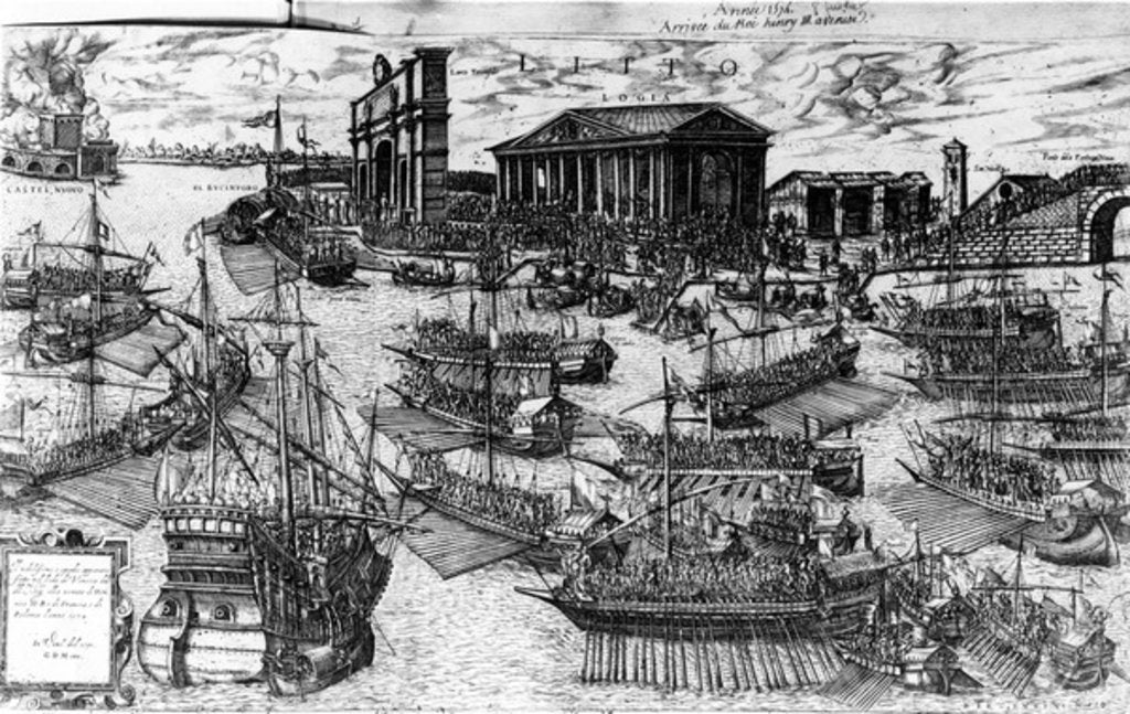 Detail of The Arrival of Henri III of France in the Lido of Venice on 8 July 1574, 1591 by Italian School