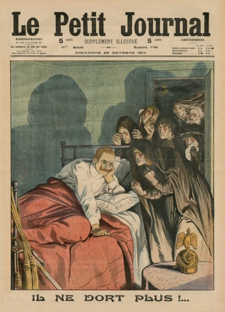 Detail of He does not sleep anymore ! by French School