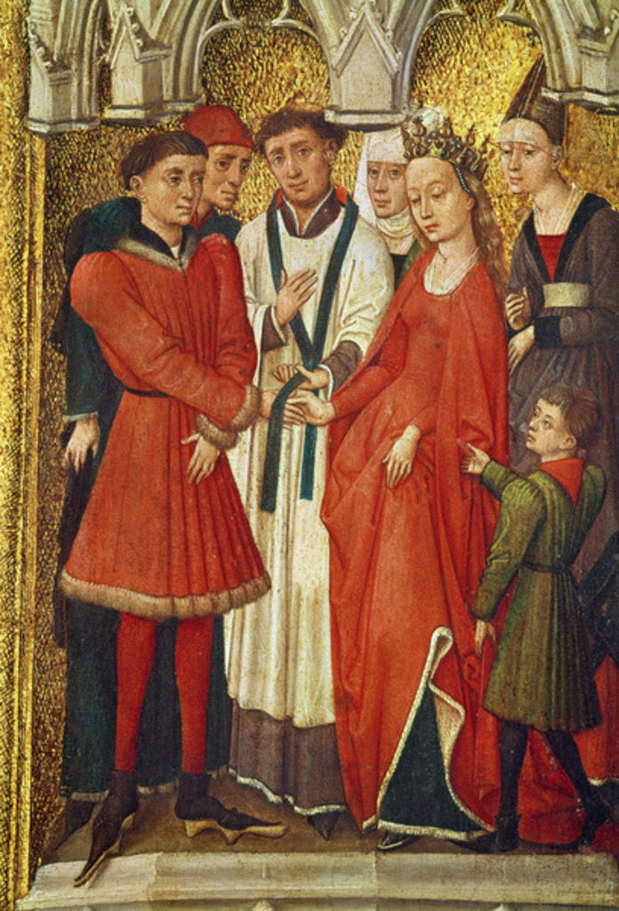 Detail of Redemption Triptych: Sacrament of Marriage by Vrancke van der Stockt