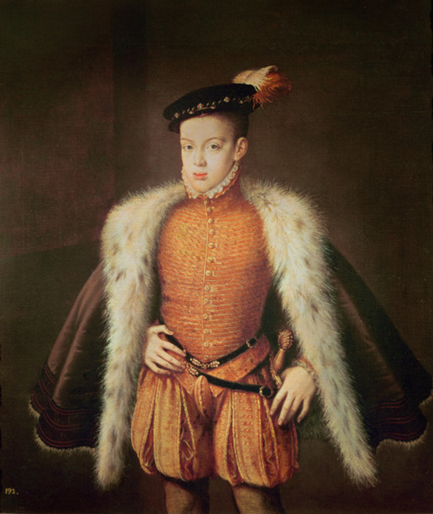 Detail of Don Carlos, Prince of Asturias and Portugal, c.1558 by Alonso Sanchez Coello