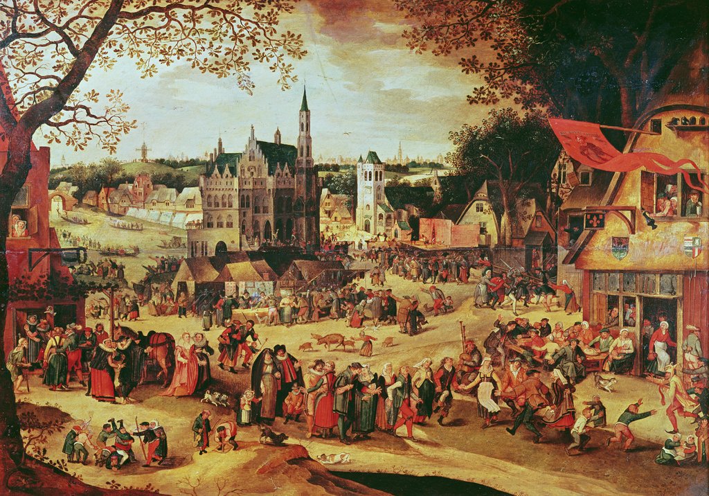 Detail of Kermesse by David Vinckeboons