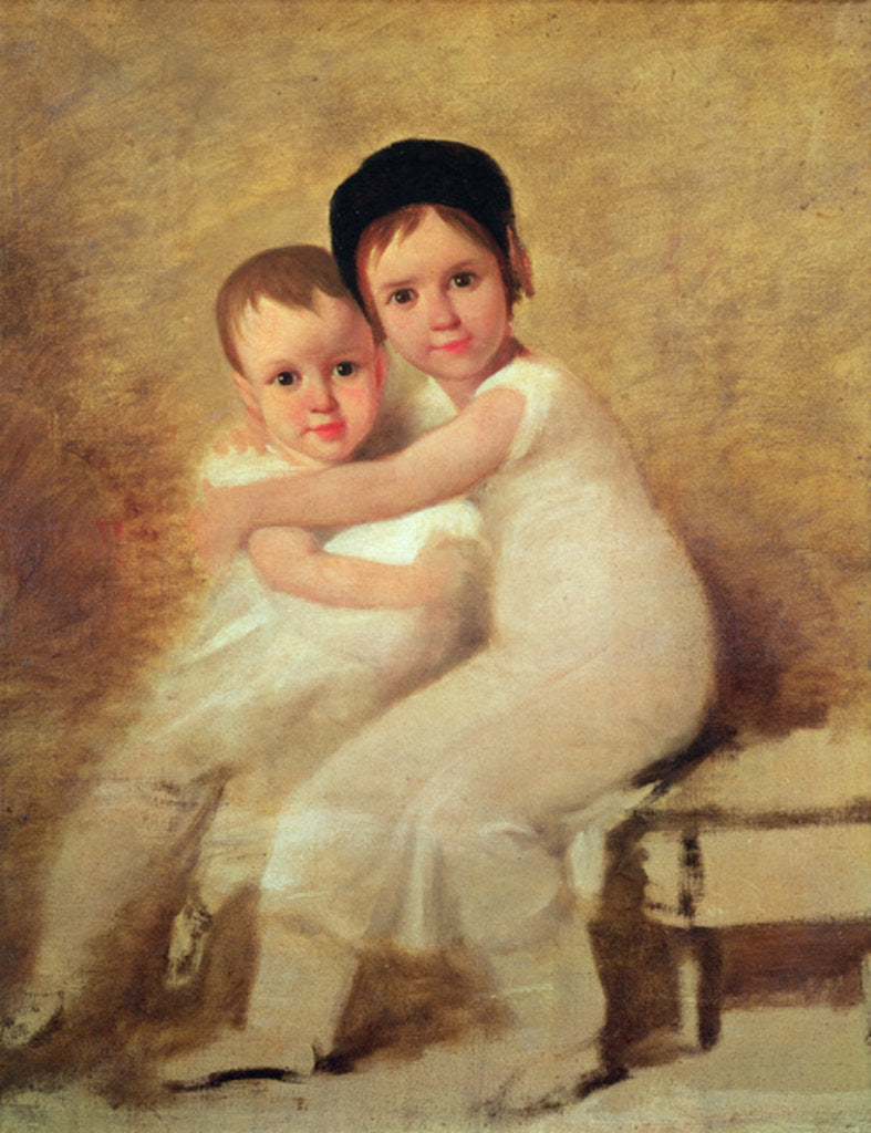 Detail of Portrait of the artist's children by Domingos Antonio de Sequeira