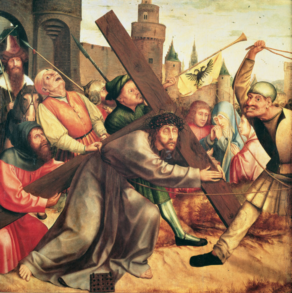 Detail of Christ on the Stations of the Cross by Quentin Massys or Matsys