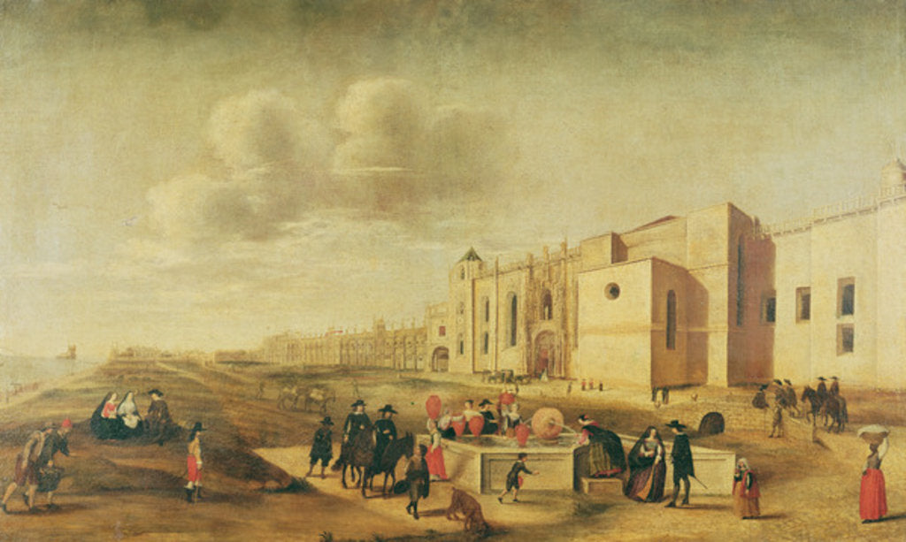 Detail of View of the Monastery and Belém Square by Filipe Lobo