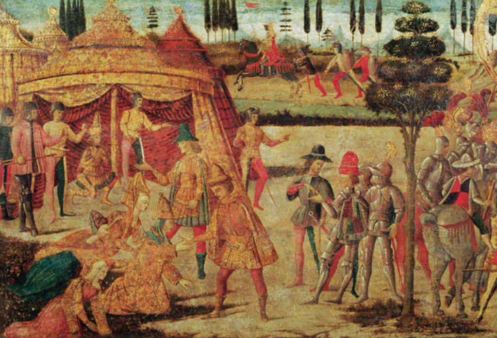 Detail of The first meeting of Darius and Alexander the Great by Italian School