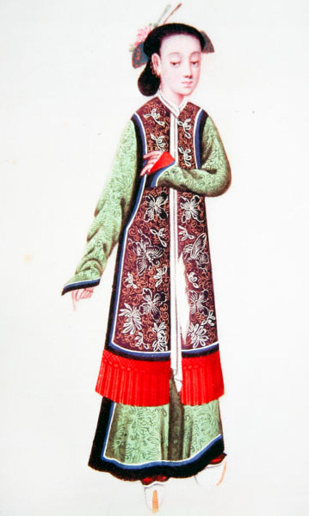 Detail of Japanese empress in imperial costume by Japanese School