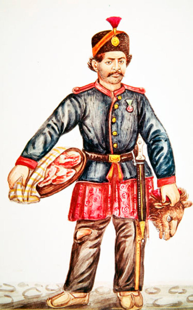 Detail of Butcher in Persia by French School