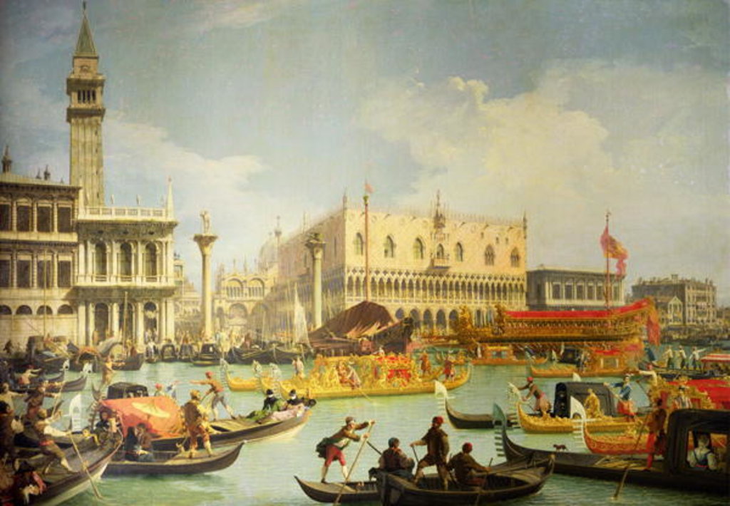 Detail of The Betrothal of the Venetian Doge to the Adriatic Sea, c.1739-40 by (1697-1768) Canaletto