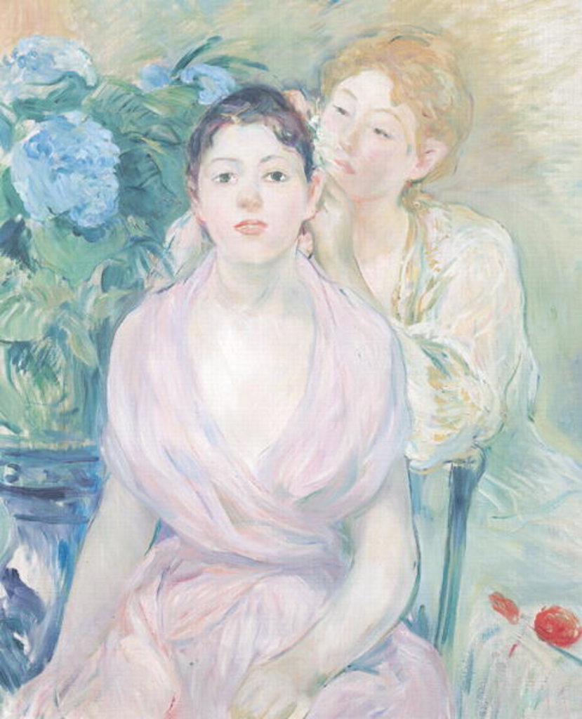 Detail of The Hortensia, or The Two Sisters, 1894 by Berthe Morisot