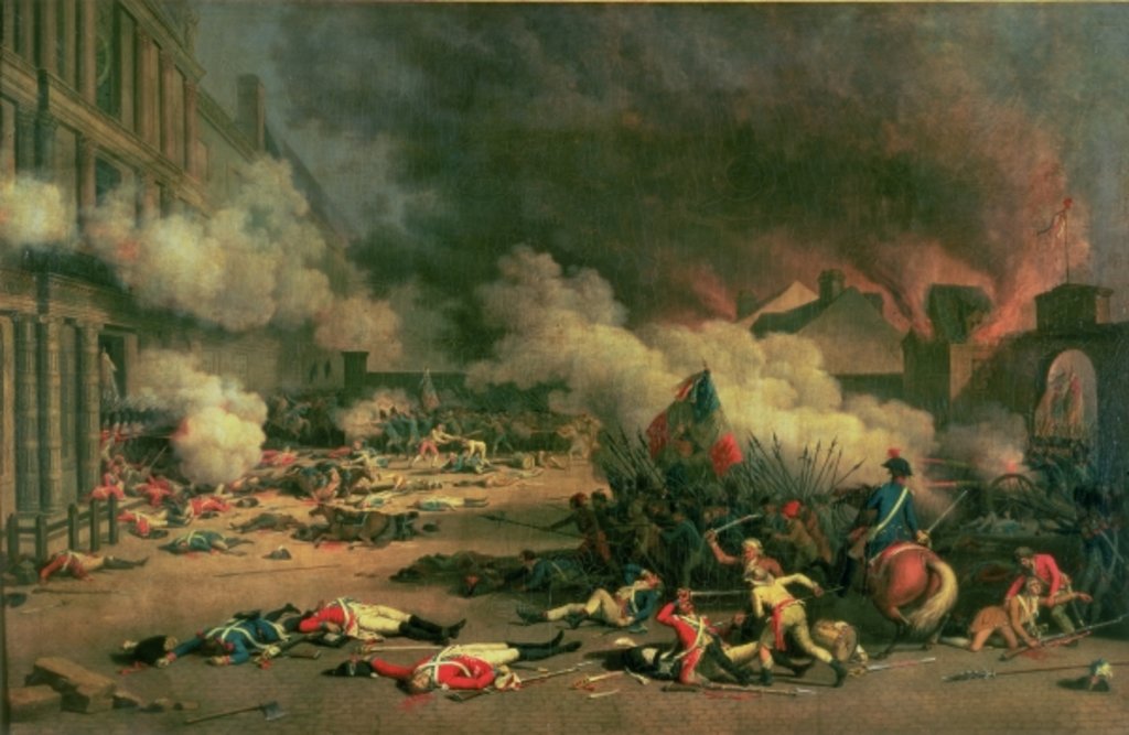 Detail of The storming of the Tuileries Palace on 10 august 1792, 1793 by Jean Duplessi-Bertaux