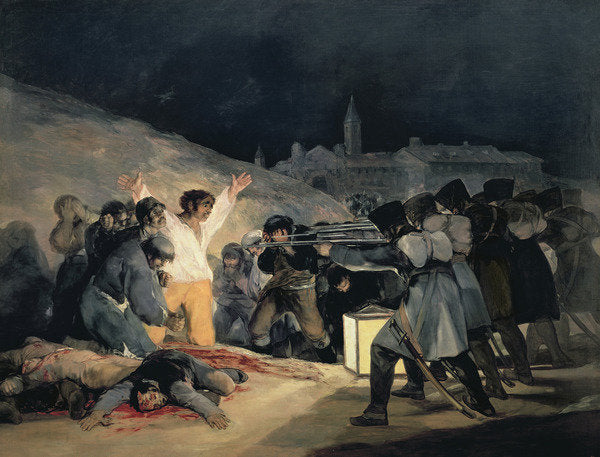Detail of Execution of the Defenders of Madrid, 3rd May 1808, 1814 by Francisco Jose de Goya y Lucientes