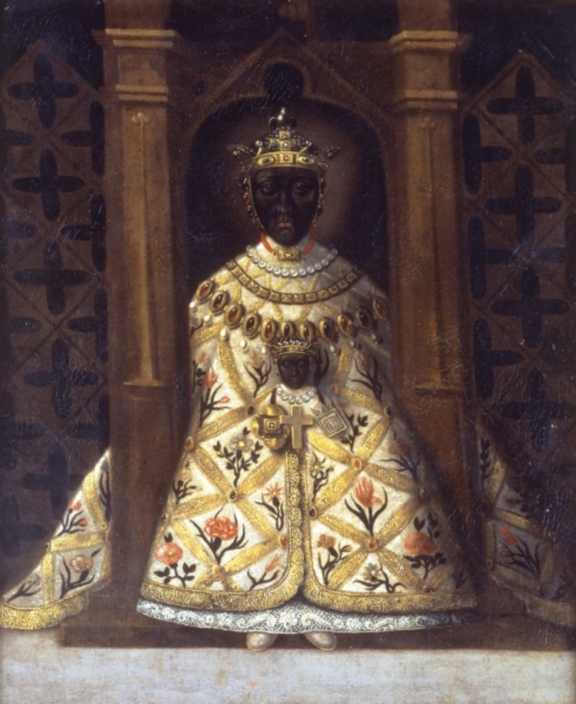 Detail of The Black Virgin in the Chadaraita given by Louis XI by French School