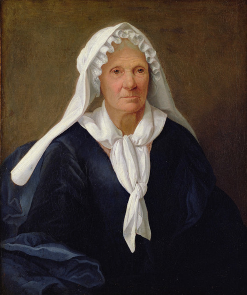Detail of Portrait of an Old Woman, c.1781 by French School