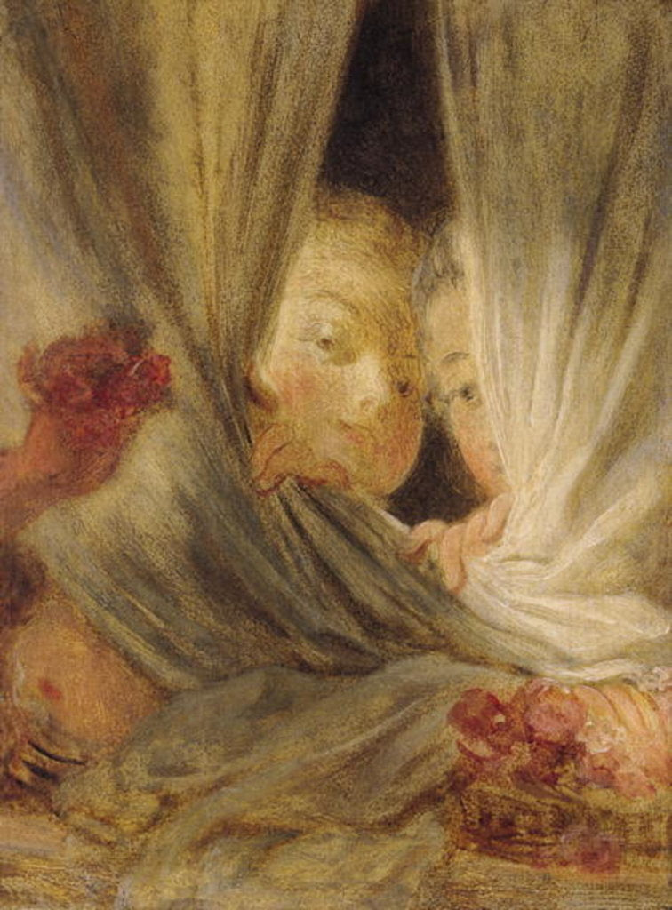 Detail of Curiosity, 18th century by Jean-Honore Fragonard