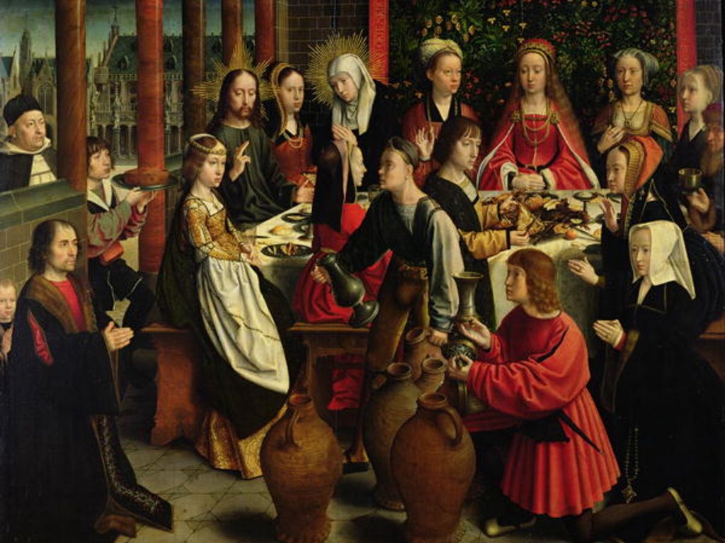 Detail of The Marriage Feast at Cana, c.1500-03 by Gerard David