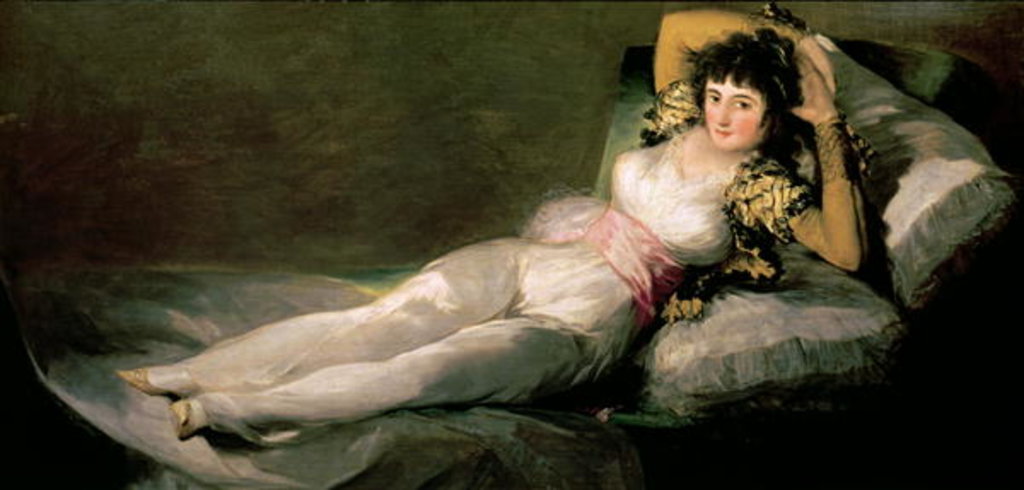 Detail of The Clothed Maja, c.1800 by Francisco Jose de Goya y Lucientes