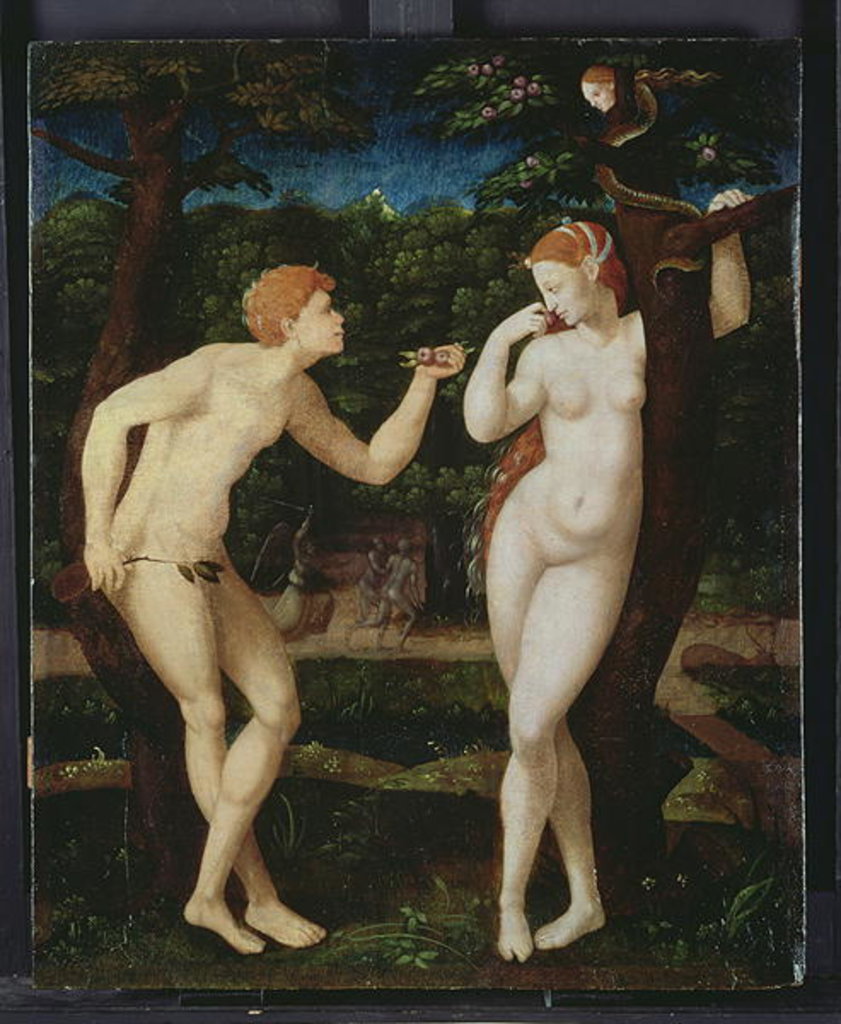 Detail of Adam and Eve by French School