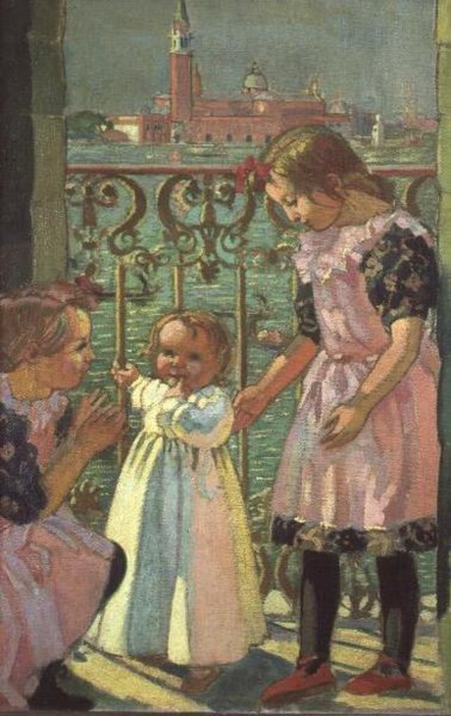 Detail of On a Venetian Balcony by Maurice Denis