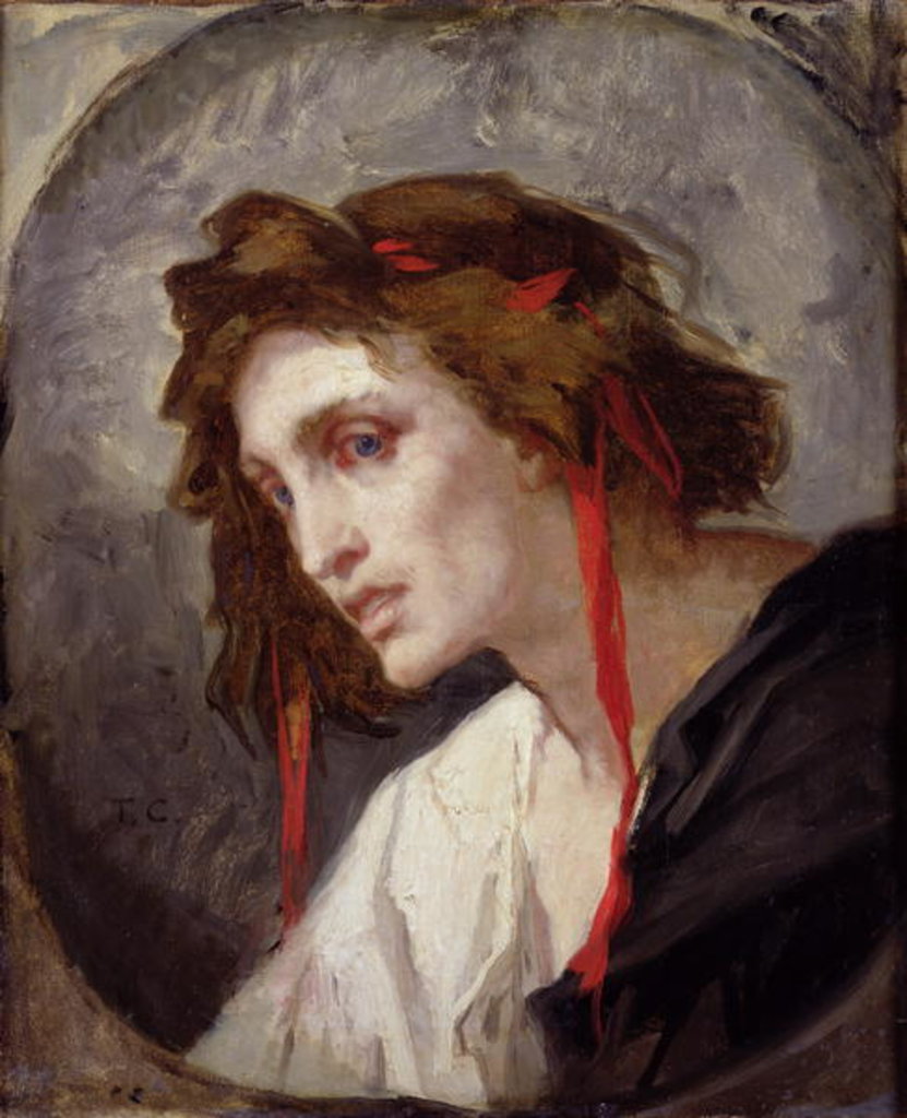 Detail of The Madman by Thomas Couture