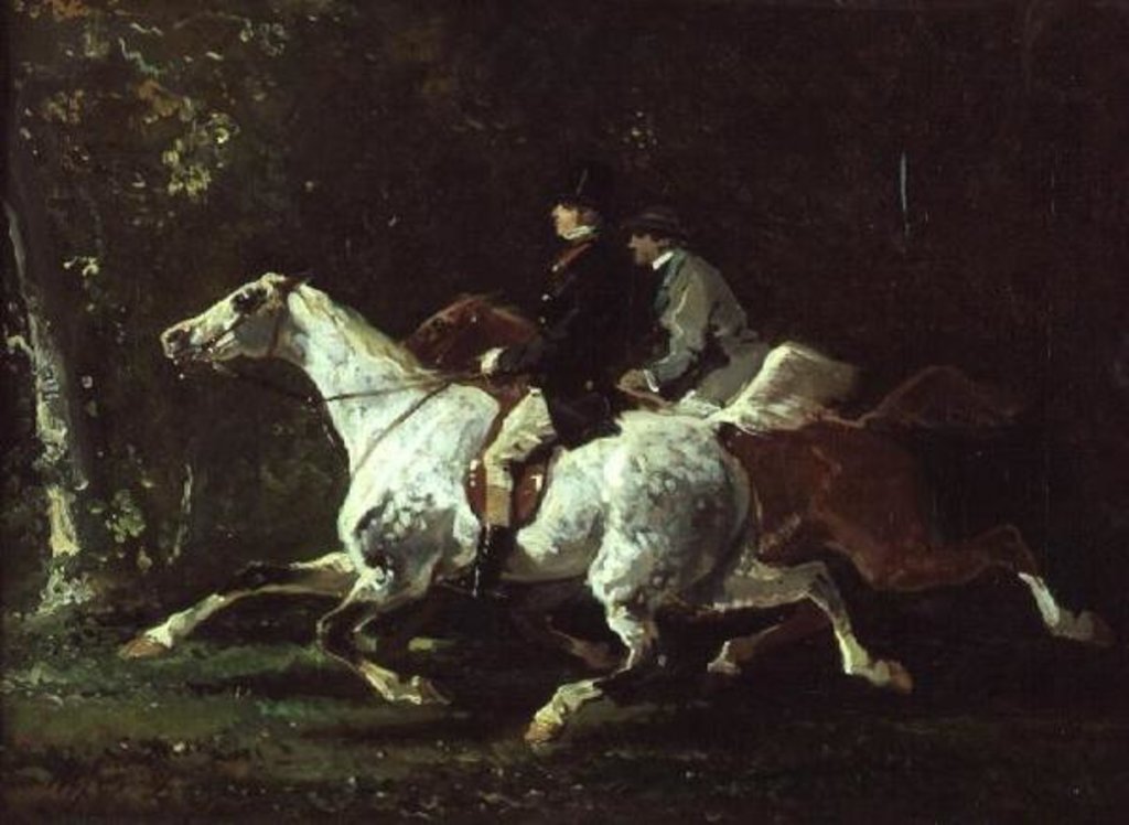 Detail of The Horsemen by Alfred Dedreux