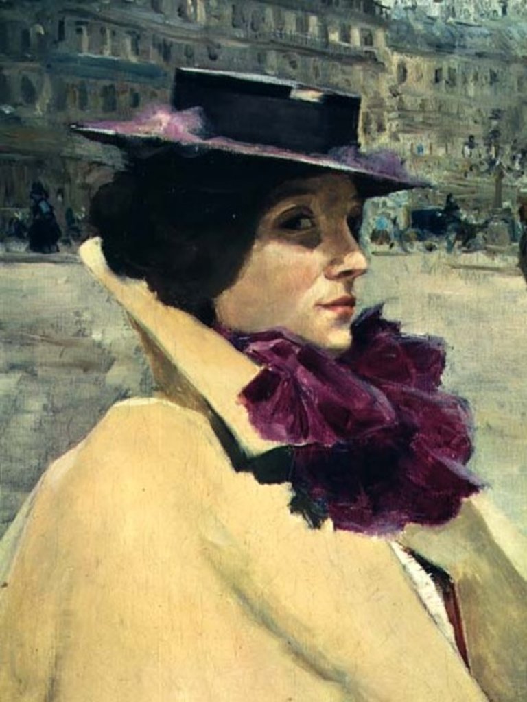 Detail of Head of a Woman by Louis Abel-Truchet