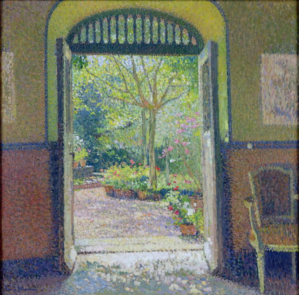 Detail of A Garden in the Sunshine by Henri Jean Guillaume Martin