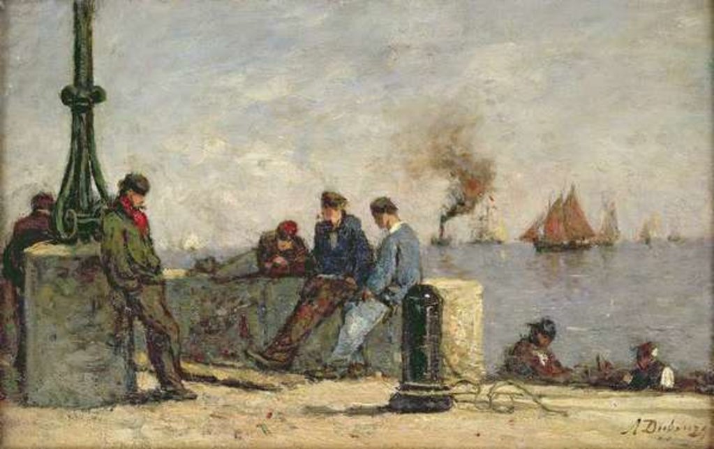 Detail of Sailors by Louis Alexandre Dubourg