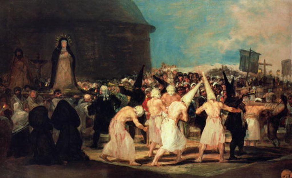 Detail of Procession of Flagellants, 1815-19 by Francisco Jose de Goya y Lucientes
