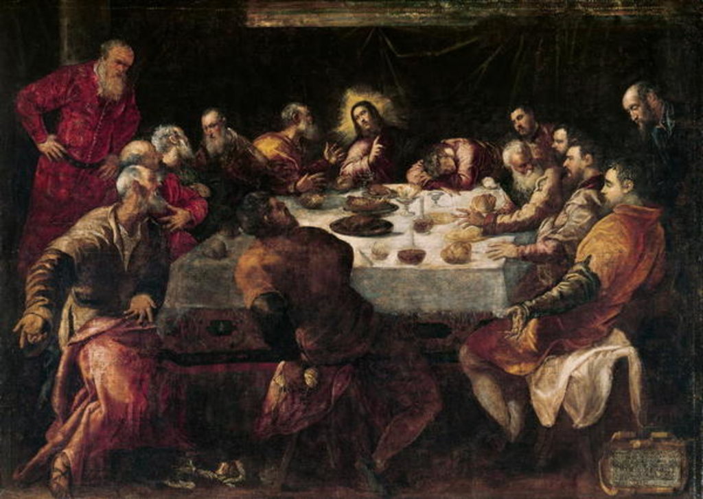 Detail of The Last Supper, 16th century by Jacopo Robusti Tintoretto