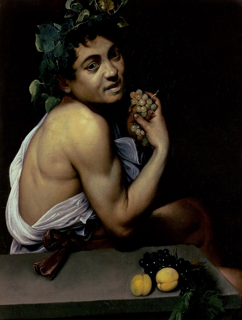 Detail of The Sick Bacchus, 1591 by Michelangelo Merisi da Caravaggio