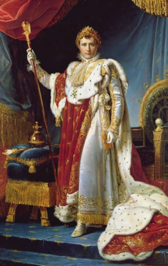 Detail of Napoleon I in his coronation robe, c.1804 by Francois Pascal Simon Baron Gerard