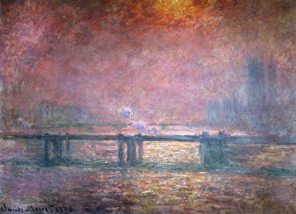 Detail of The Thames at Charing Cross, 1903 by Claude Monet