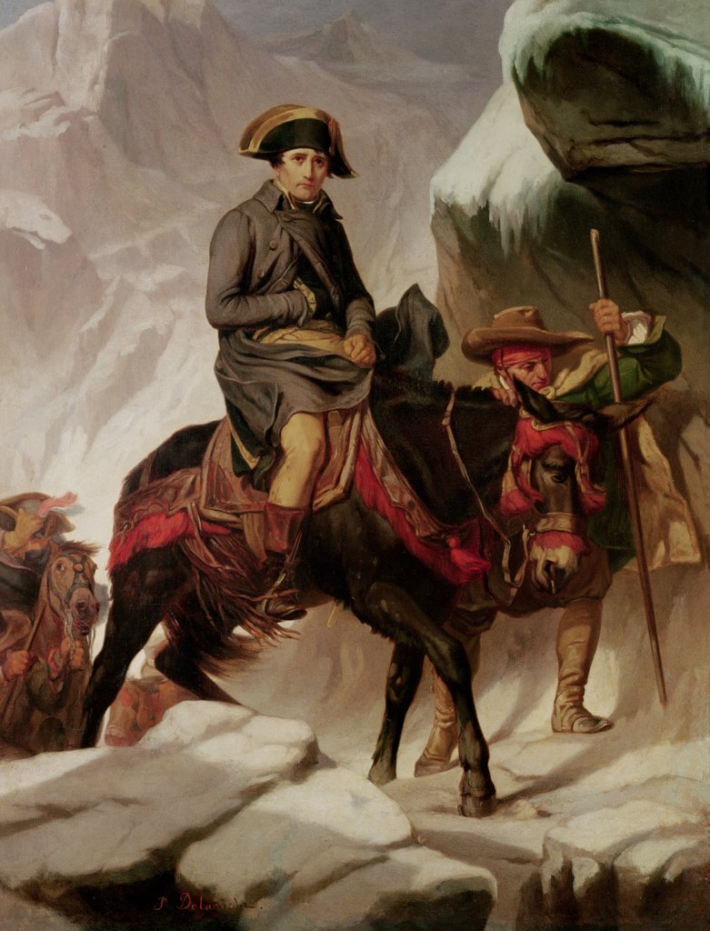 Detail of Bonaparte crossing the Alps, 1848 by Hippolyte Delaroche