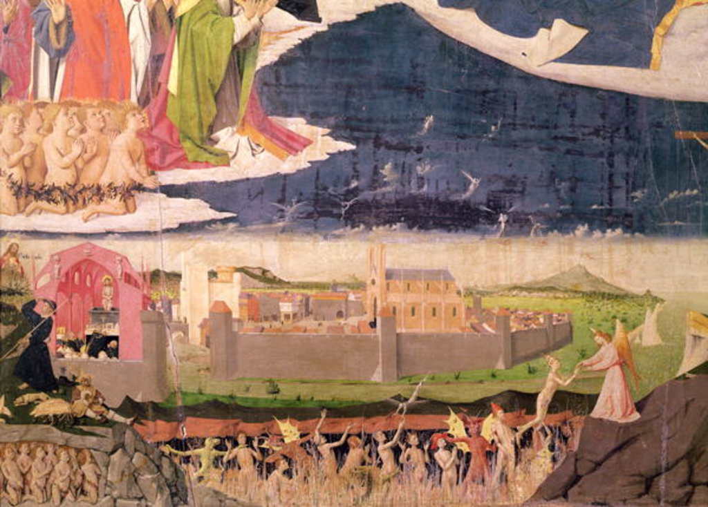 Detail of The Damned in Purgatory by Enguerrand Quarton