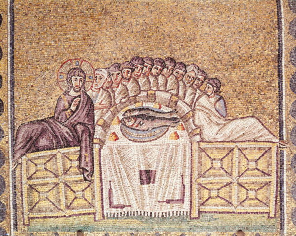Detail of The Last Supper by Byzantine School