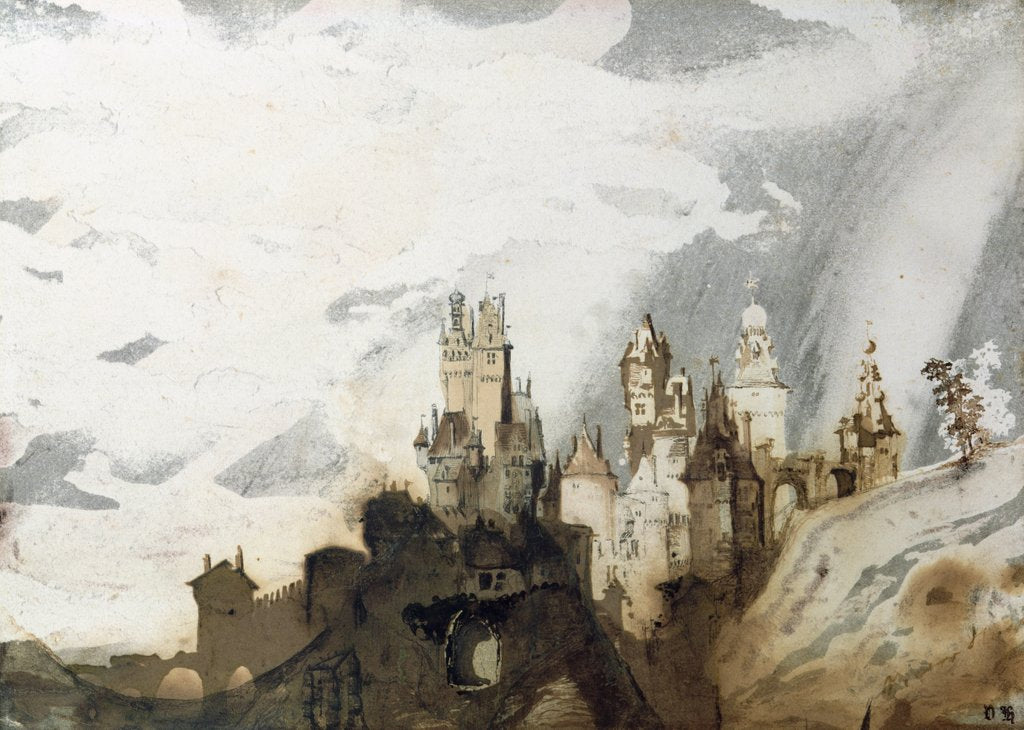 Detail of Le Gai Chateau by Victor Hugo