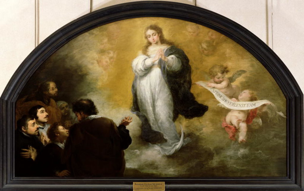 Detail of The Apparition of the Virgin, 1665 by Bartolome Esteban Murillo