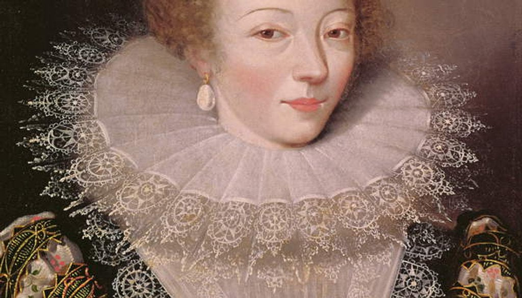 Detail of Portrait of Marie Vignon by French School