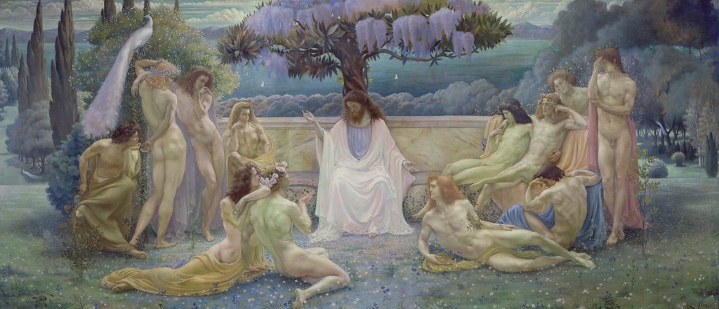 Detail of The School of Plato, 1898 by Jean Deville