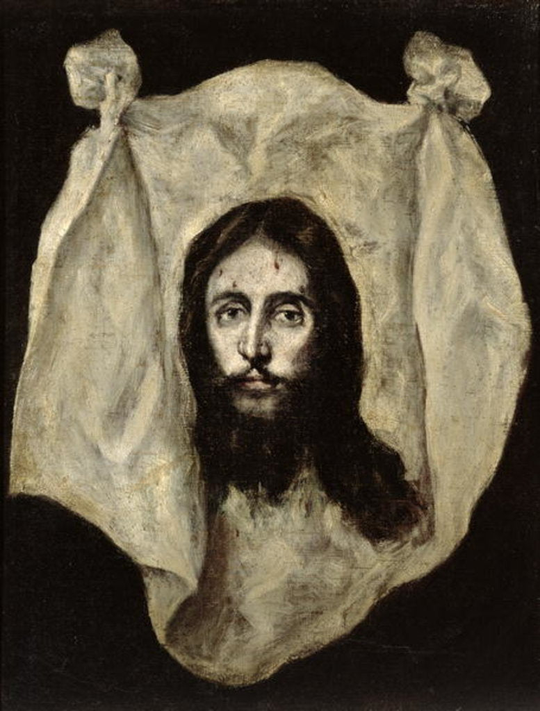 Detail of Face of the Christ by El Greco