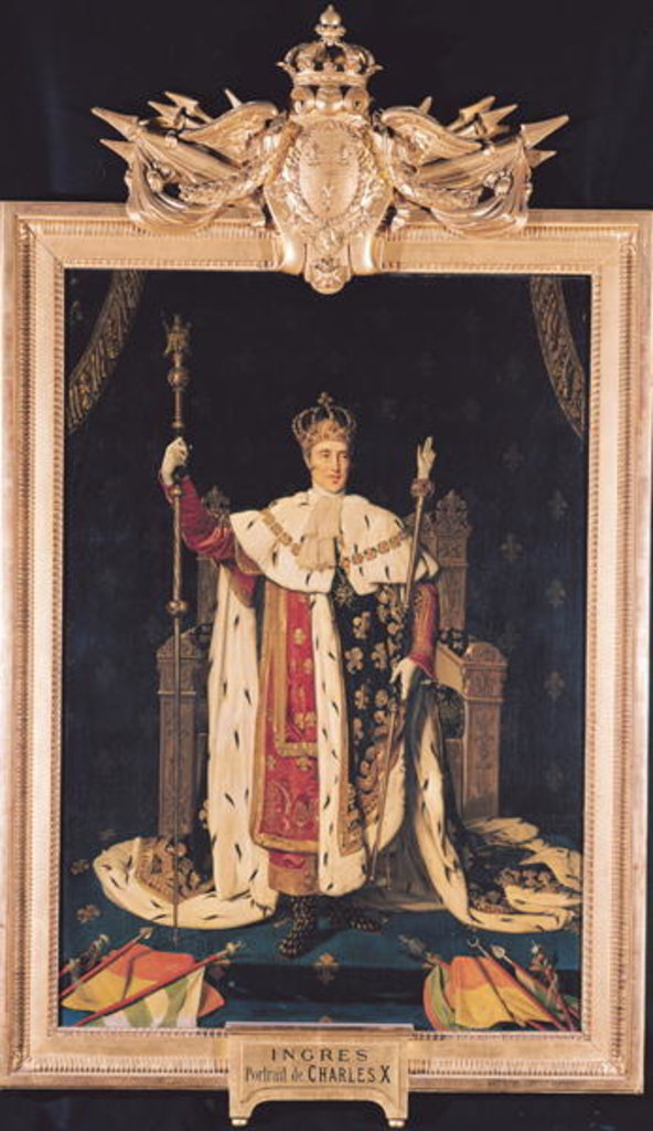 Detail of Portrait of Charles X in Coronation Robes, 1829 by Jean Auguste Dominique Ingres