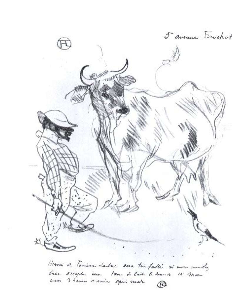 Detail of Invitation to a Cup of Milk, 1897 by Henri de Toulouse-Lautrec