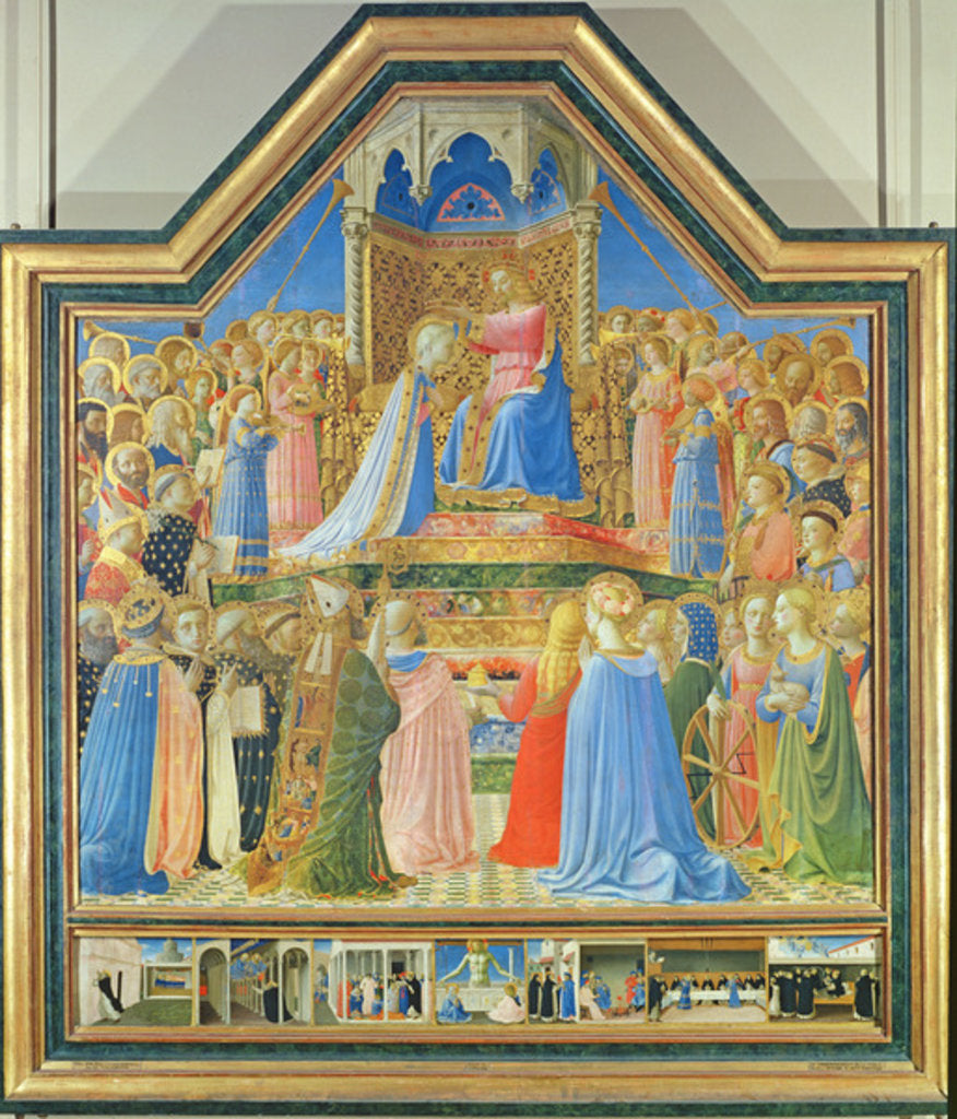 Detail of Coronation of the Virgin, c.1430-32 by Fra Angelico